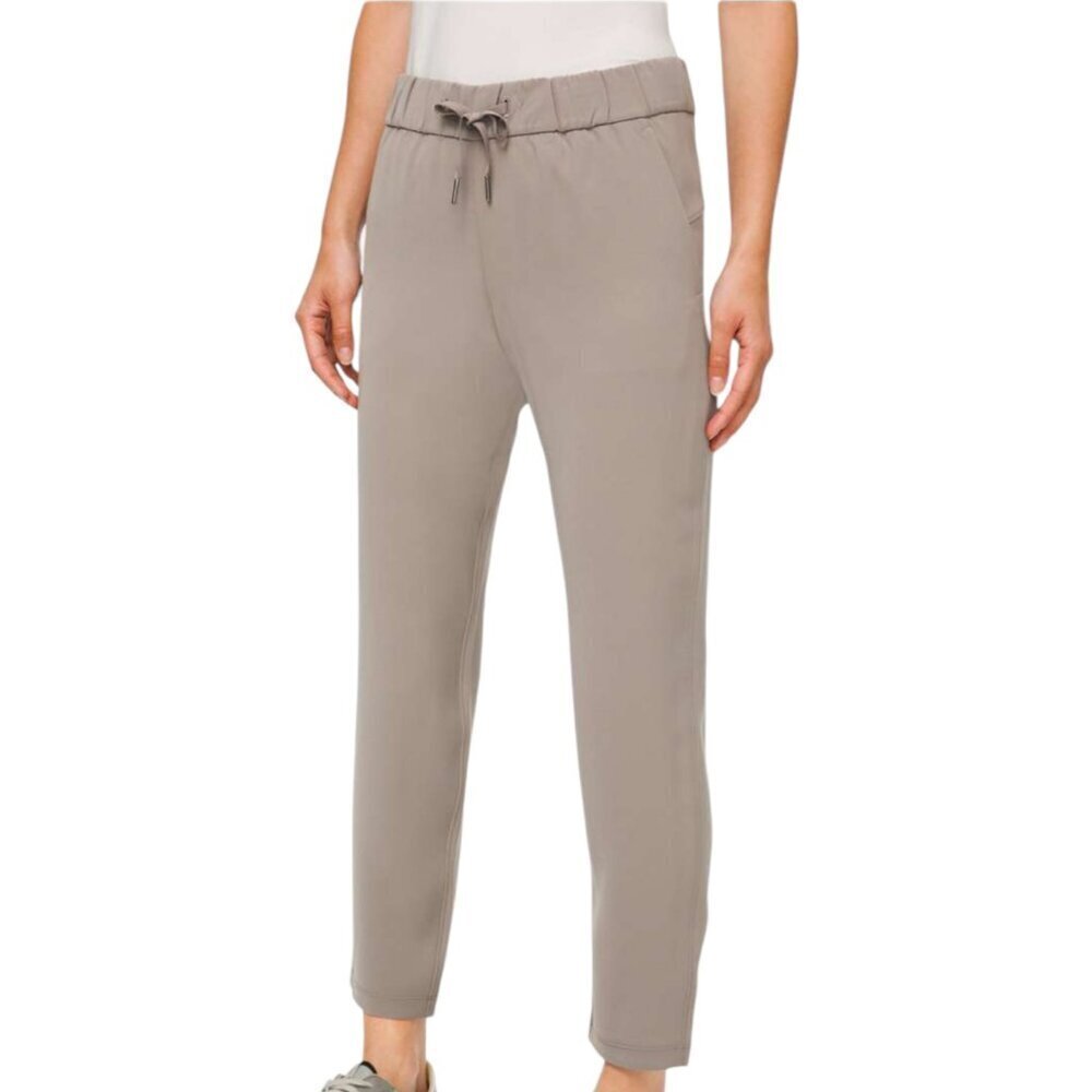 Lululemon On the Fly 7/8 *Woven Mid Rise Straight Leg Pants Carbon Dust Gray 2
